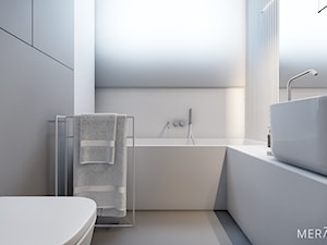Projekt mieszkania / Warszawa Wilanów - Średnia łazienka, styl minimalistyczny - zdjęcie od Merapi Architects