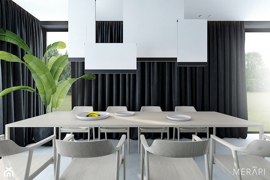 Projekt mieszkania / Gdańsk - Duża jadalnia jako osobne pomieszczenie, styl minimalistyczny - zdjęcie od Merapi Architects