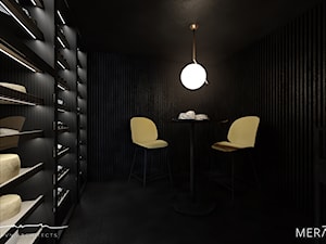 Projekt domu / Sztokholm - Średni czarny salon, styl minimalistyczny - zdjęcie od Merapi Architects