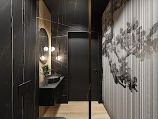Nowoczesna łazienka w odcieniach czerni