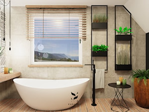 Łazienka w industrialnym klimacie - zdjęcie od FANAJŁO Home Design Decor