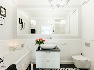 Łazienka black and white - zdjęcie od FANAJŁO Home Design Decor