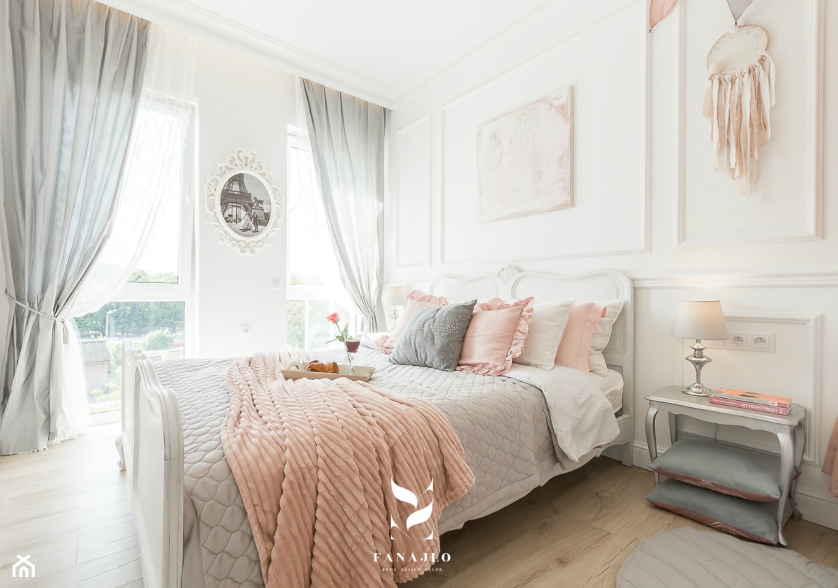 Pudrowa sypialnia - zdjęcie od FANAJŁO Home Design Decor - Homebook