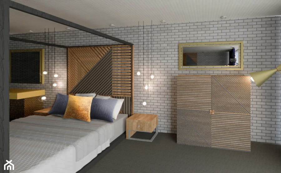 Apartamenty Hotelowe - Sypialnia, styl nowoczesny - zdjęcie od Dome Design Bydgoszcz