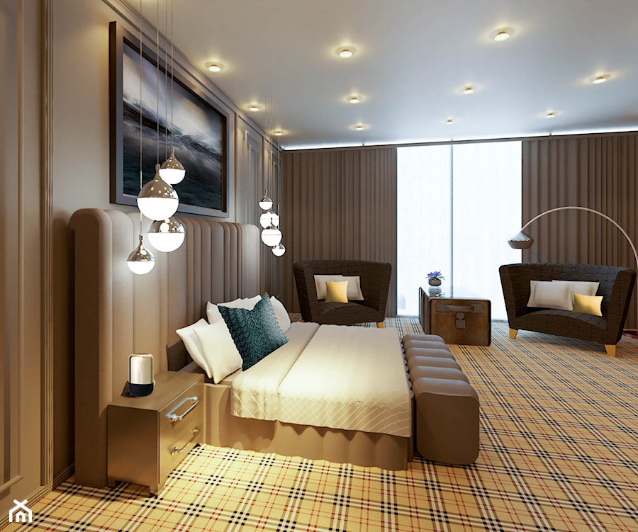 Apartamenty Hotelowe - Sypialnia, styl tradycyjny - zdjęcie od Dome Design Bydgoszcz