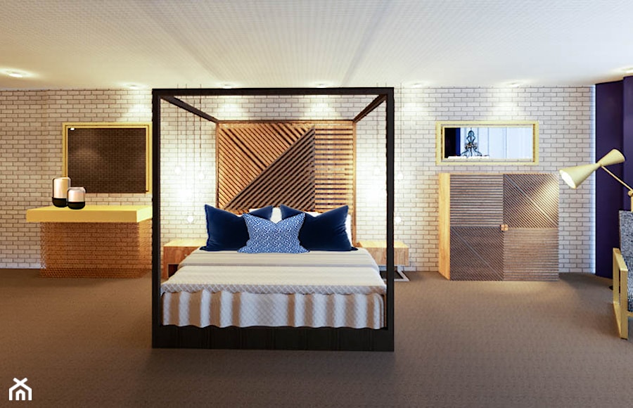 Apartamenty Hotelowe - Sypialnia, styl nowoczesny - zdjęcie od Dome Design Bydgoszcz