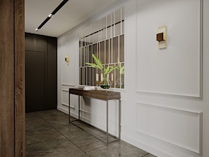 Projekt wnętrz mieszkania w kamienicy - Duży hol / przedpokój, styl nowoczesny - zdjęcie od JMW Architekci