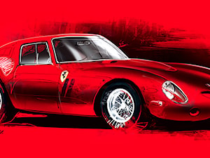 Grafika na płótnie Ferrari 250 GTO - zdjęcie od Łukasz Myszyński