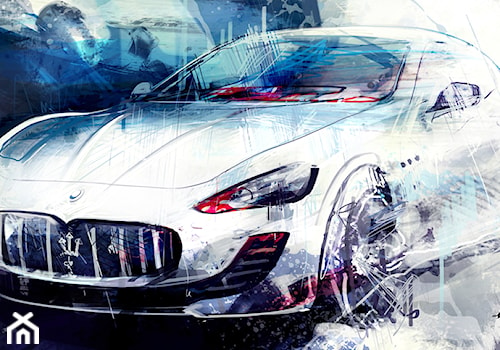 Grafika na płótnie Maserati GranTourismo - zdjęcie od Łukasz Myszyński