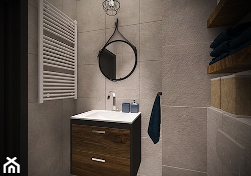 Mała funkcjonalna łazienka - zdjęcie od Izabela Jurkiewicz Projektowanie Wnętrz