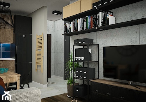 Mieszkanie w męskim charakterze - zdjęcie od Izabela Jurkiewicz Projektowanie Wnętrz