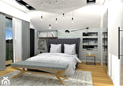 Sypialnia, styl nowoczesny - zdjęcie od StudioS13 - pracownia architektury wnętrz