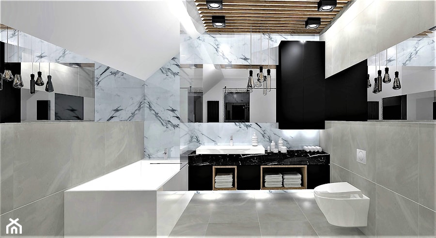 Łazienka, styl nowoczesny - zdjęcie od StudioS13 - pracownia architektury wnętrz