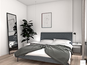 na Żoliborzu - Średnia biała sypialnia, styl skandynawski - zdjęcie od Vosa Studio