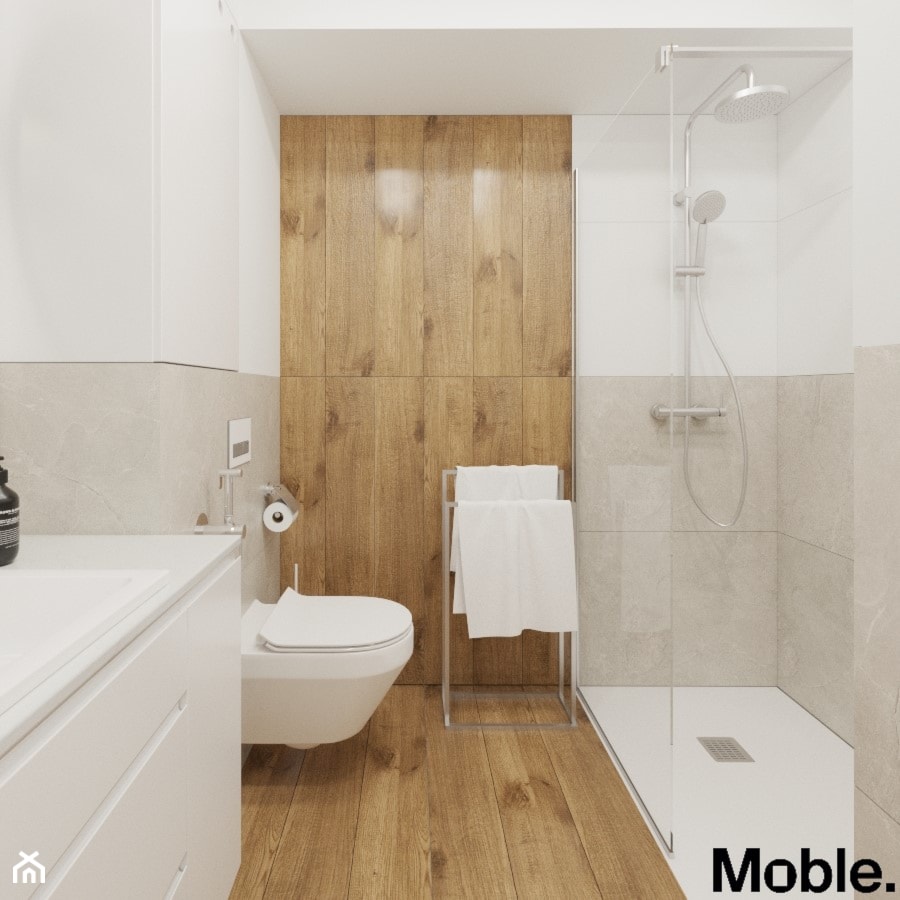 mieszkanie/Śliwki - Łazienka, styl nowoczesny - zdjęcie od Moble.Projekt