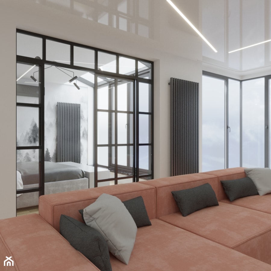 mieszkanie/Ligota - Salon, styl nowoczesny - zdjęcie od Moble.Projekt