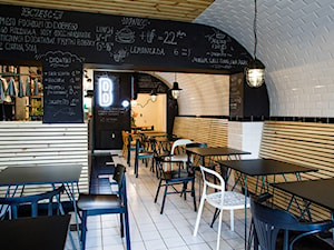 Burger bar BAHNHOF - Wnętrza publiczne, styl industrialny - zdjęcie od Moble.Projekt