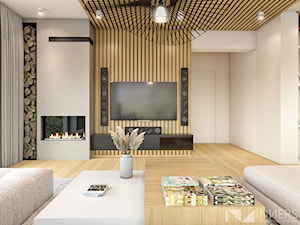 Dom 220m2 w Kutnie - Salon, styl nowoczesny - zdjęcie od INNers - architektura wnętrza