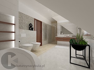 Dom 220 m2 w Będzinie - Łazienka, styl nowoczesny - zdjęcie od INNers - architektura wnętrza