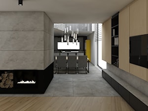 Dom 200m2 w Puławach - Salon, styl nowoczesny - zdjęcie od INNers - architektura wnętrza
