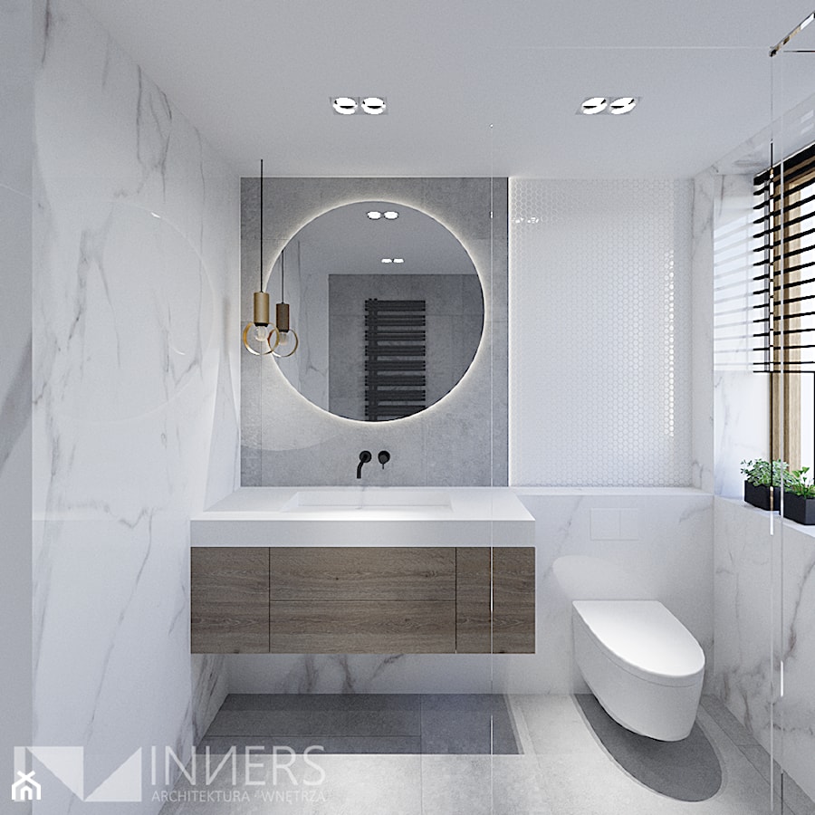 Łazienka w spiekach - wersja 2 - zdjęcie od INNers - architektura wnętrza