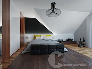 Dom 220 m2 w Będzinie - Sypialnia, styl nowoczesny - zdjęcie od INNers - architektura wnętrza