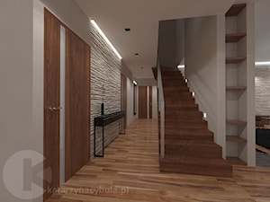 Dom 220 m2 w Będzinie - Hol / przedpokój, styl nowoczesny - zdjęcie od INNers - architektura wnętrza