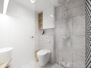 Dom 180m2 pod Tychami - Mała bez okna łazienka, styl skandynawski - zdjęcie od INNers - architektura wnętrza