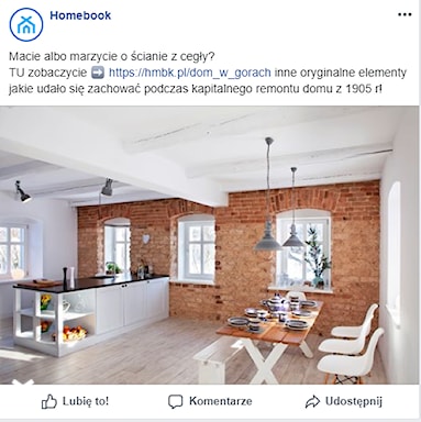 <h2 id="facebook-5-najważniejszych-wskazówek">Facebook - 5 najważniejszych wskazówek</h2>
<ul>
<li><p>poznaj swoich odbiorców - ustal ton komunikacji</p>
</li>
<li><p>angażuj użytkownika - zadawaj pytania, pytaj o doświadczenia, pokazuj ciekawe i sprawdzone rozwiązania</p>
</li>
<li><p>spraw, by odbiorca chciał zobaczyć więcej - używaj zwrotów call to action</p>
</li>
<li><p>dbaj o relacje i aktywność - odpowiadaj na wiadomości/komentarze, bądź aktywny, dodawaj posty regularnie (2-3 razy w tygodniu), udzielaj się na innych profilach/grupach</p>
</li>
<li><p>pokaż backstage - nie bój się zdradzić kulis swojej pracy - idealnie w tej roli sprawdzi się video (np.  &quot;z placu budowy&quot;) lub relacje na FB</p>
</li>
</ul>
