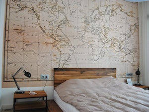 Mieszkanie w stylu loft - Mała biała sypialnia, styl industrialny - zdjęcie od United Arts
