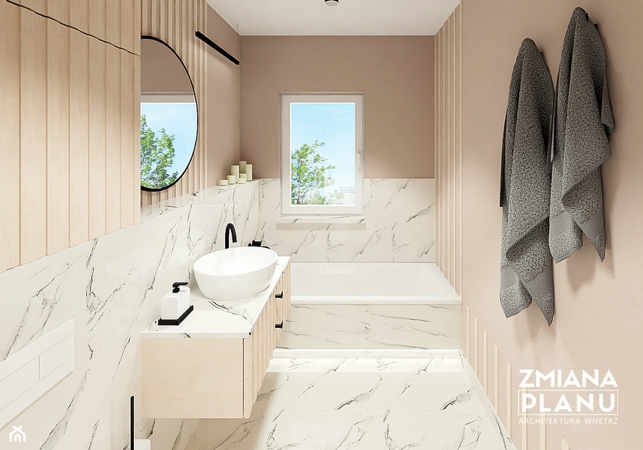 Modernistyczna łazienka - zdjęcie od Zmiana Planu - Homebook