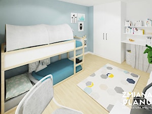 Niebiesko - żółty pokój dziecięcy - zdjęcie od Zmiana Planu