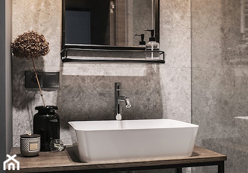 Witolda43 - Mała bez okna z lustrem łazienka, styl nowoczesny - zdjęcie od N'concept