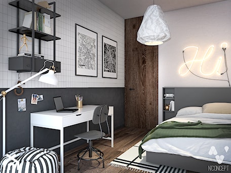 Aranżacje wnętrz - Pokój dziecka: Apartament pod wynajem we Wrocławiu - N'concept. Przeglądaj, dodawaj i zapisuj najlepsze zdjęcia, pomysły i inspiracje designerskie. W bazie mamy już prawie milion fotografii!