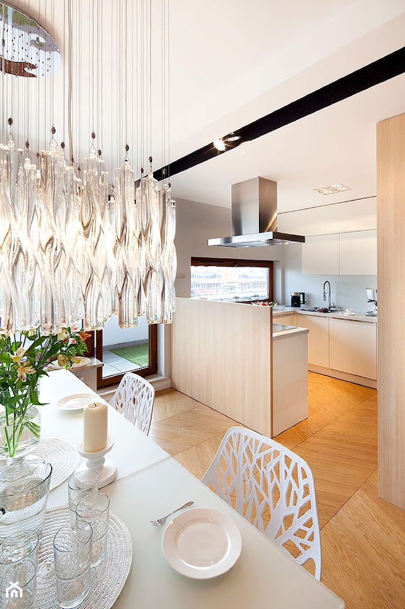 Mieszkanie w Poznaniu - Kuchnia, styl nowoczesny - zdjęcie od Architekt wnętrz Maria Jachalska