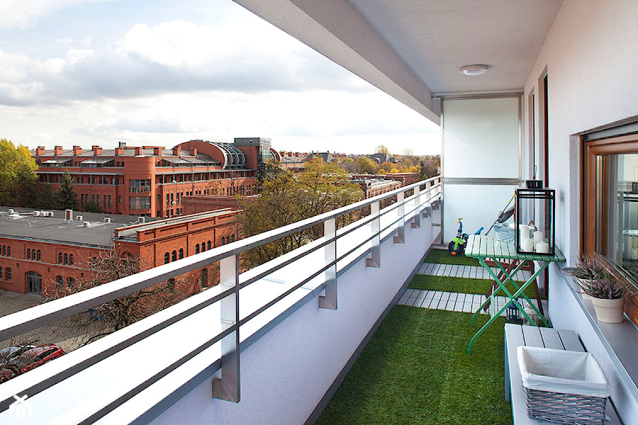 Mieszkanie w Poznaniu - Taras, styl nowoczesny - zdjęcie od Architekt wnętrz Maria Jachalska