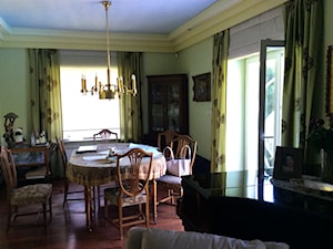 Rewitalizacja willi konkurs - Średnia żółta jadalnia w salonie - zdjęcie od Architekt wnętrz Maria Jachalska