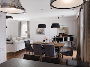 Apartament 113 m2 - Jadalnia, styl glamour - zdjęcie od Architekt wnętrz Maria Jachalska