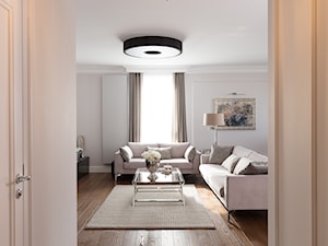 Apartament 113 m2 - Hol / przedpokój, styl glamour - zdjęcie od Architekt wnętrz Maria Jachalska