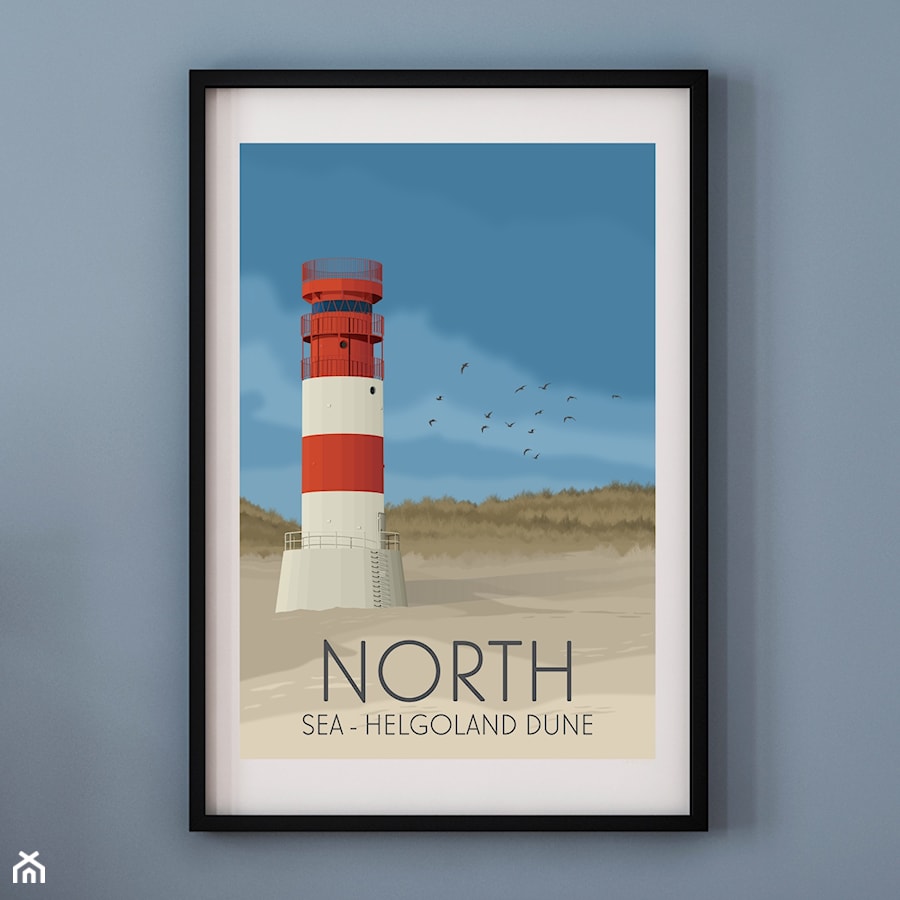 PLAKAT NORTH SEA - HELGOLAND DUNE - M. PÓŁNOCNE - zdjęcie od A.W.Więckiewicz