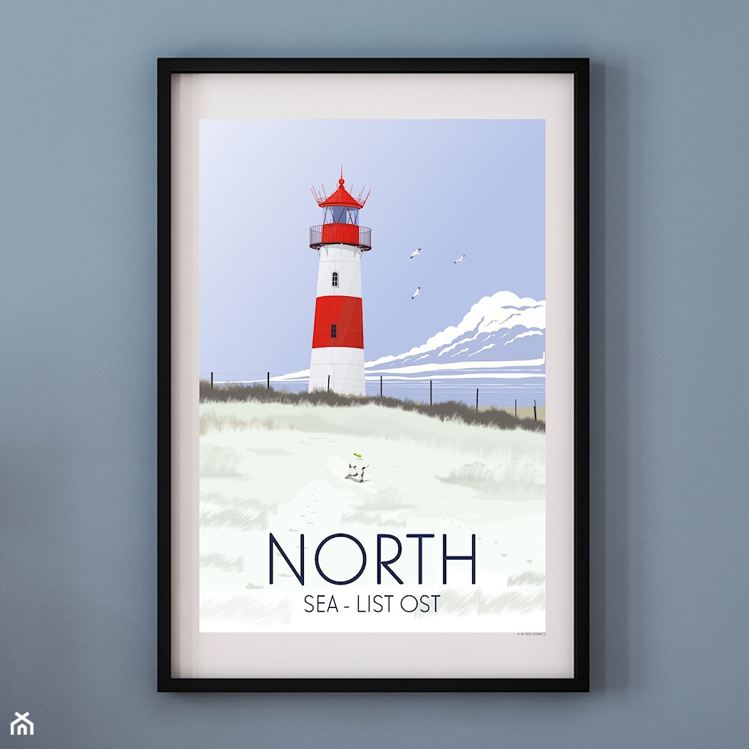 PLAKAT NORTH SEA - MORZE PÓŁNOCNE - zdjęcie od A.W.Więckiewicz - Homebook