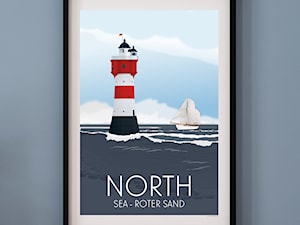 PLAKAT NORTH SEA - ROTER SAND - MORZE PÓŁNOCNE - zdjęcie od A.W.Więckiewicz