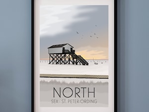 PLAKAT NORTH SEA - MORZE PÓŁNOCNE - zdjęcie od A.W.Więckiewicz