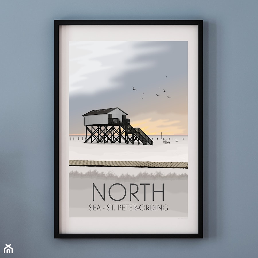 PLAKAT NORTH SEA - MORZE PÓŁNOCNE - zdjęcie od A.W.Więckiewicz