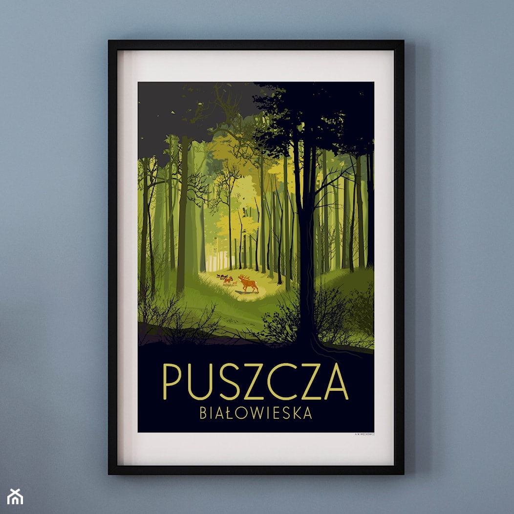 PLAKAT PUSZCZA BIAŁOWIESKA - zdjęcie od A.W.Więckiewicz - Homebook