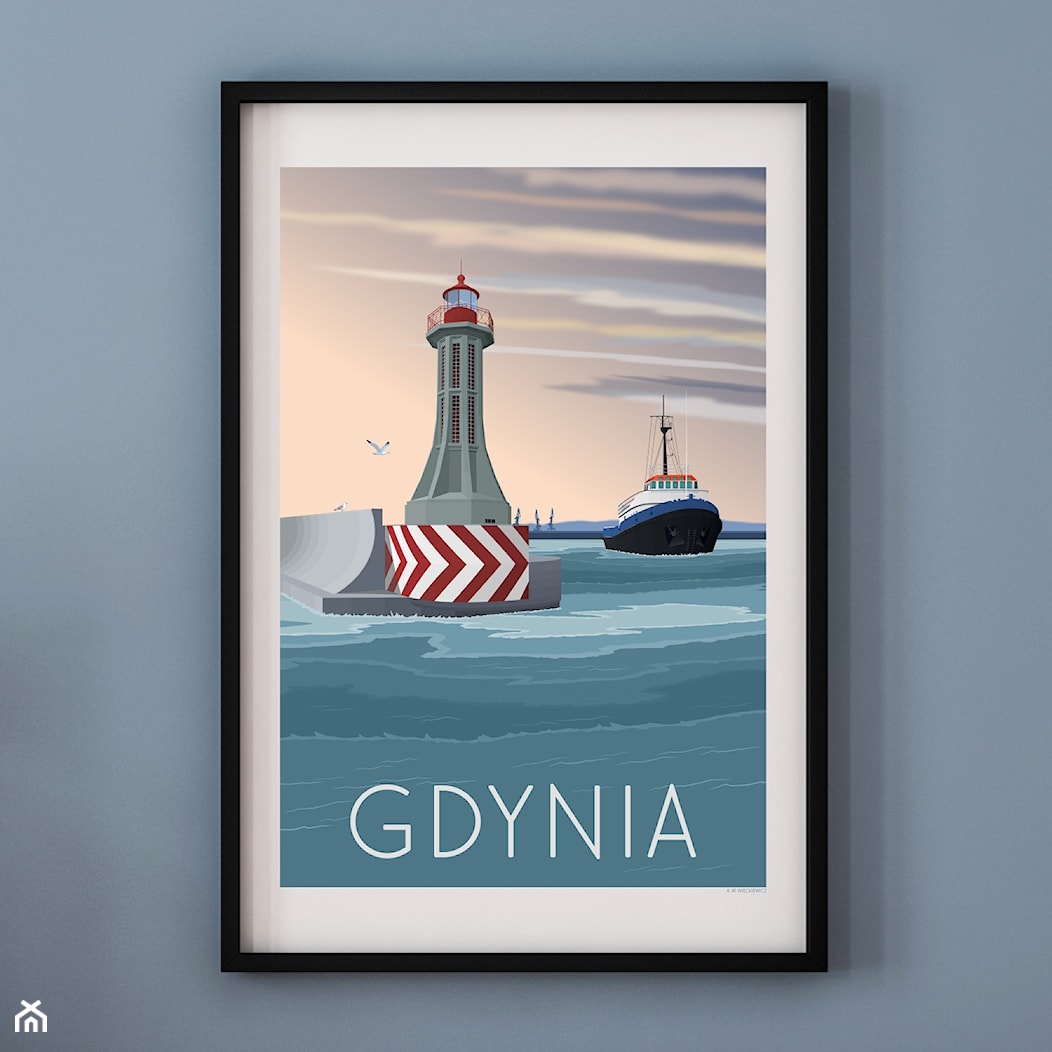 PLAKAT GDYNIA - AWANPORT - zdjęcie od A.W.Więckiewicz - Homebook