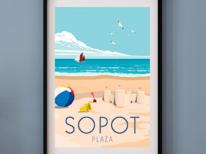 PLAKAT SOPOT PLAŻA - zdjęcie od A.W.Więckiewicz