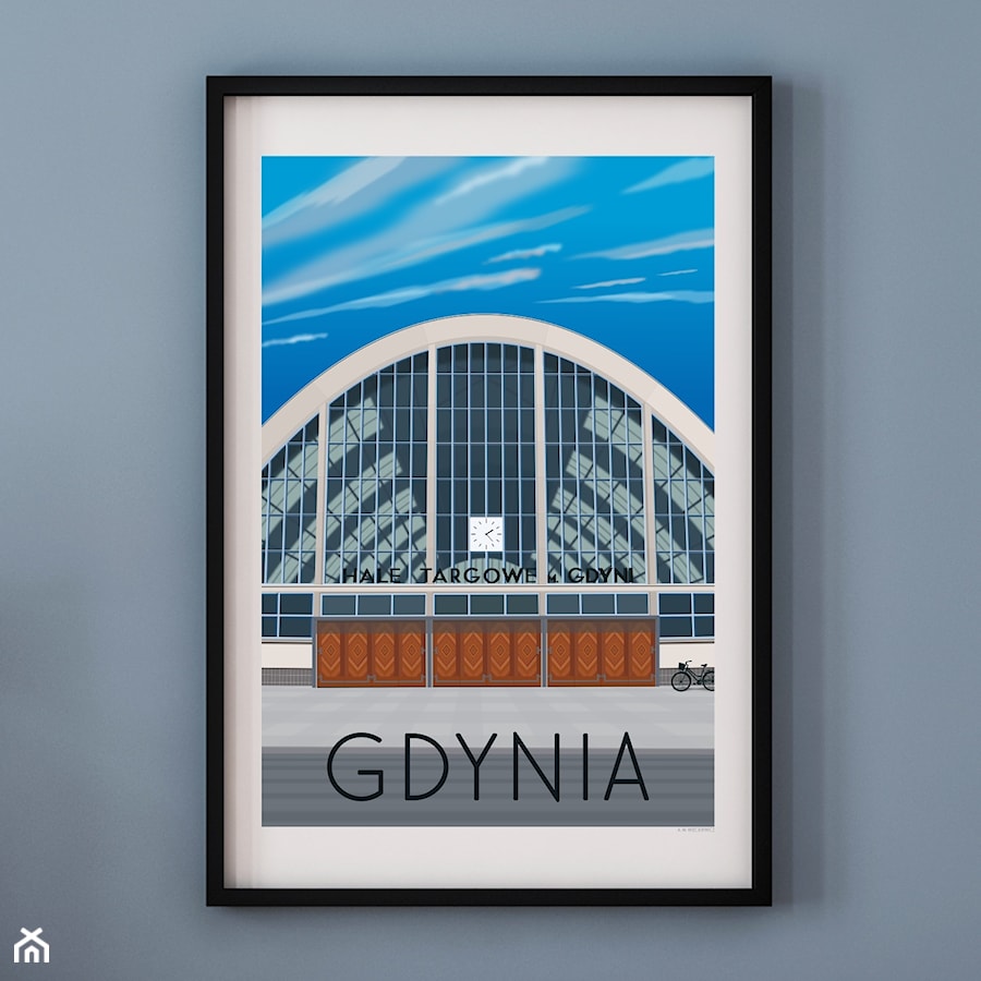 PLAKAT GDYNIA - HALE TARGOWE - zdjęcie od A.W.Więckiewicz