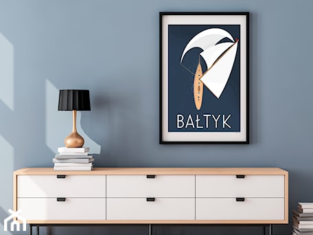 Aranżacje wnętrz - Salon: PLAKAT BAŁTYK - A.W.Więckiewicz. Przeglądaj, dodawaj i zapisuj najlepsze zdjęcia, pomysły i inspiracje designerskie. W bazie mamy już prawie milion fotografii!