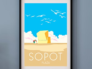 PLAKAT SOPOT PLAŻA - zdjęcie od A.W.Więckiewicz